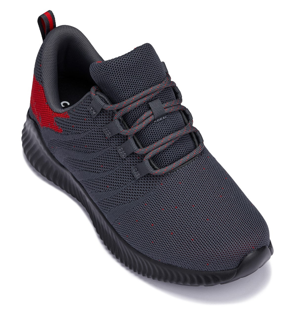 CALTO - Q218 - 2.8 Inches Taller (Grey/Red) - Ultra Lightweight - WonderingCloth