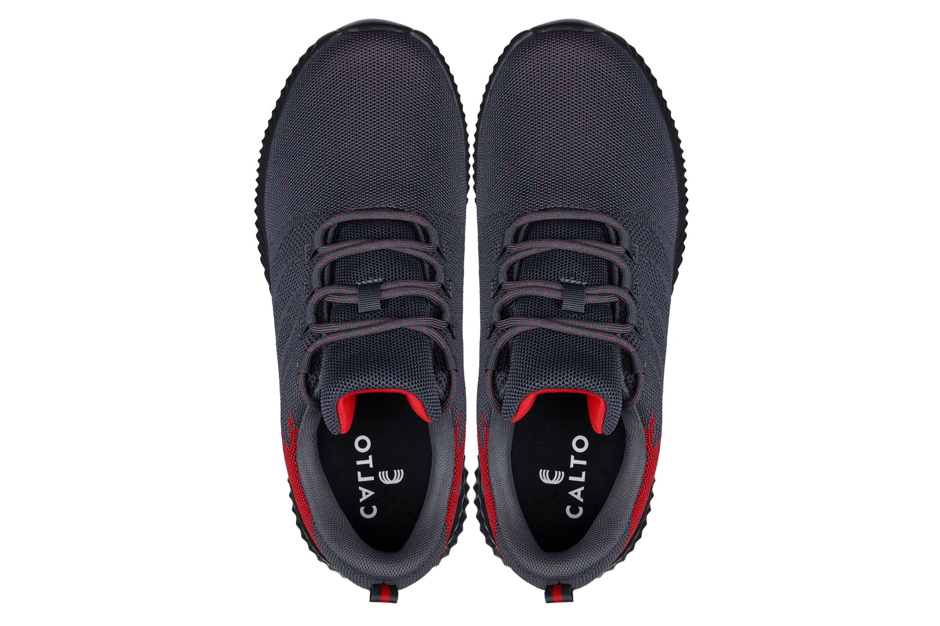 CALTO - Q218 - 2.8 Inches Taller (Grey/Red) - Ultra Lightweight - WonderingCloth