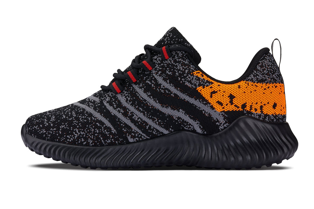 CALTO - Q219 - 2.8 Inches Taller (Neon Orange/Black/Grey) - Ultra Lightweight - WonderingCloth
