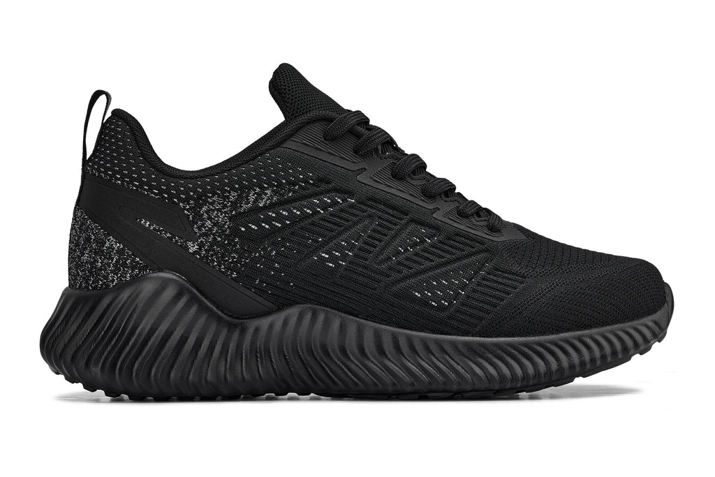 CALTO - Q220 - 2.6 Inches Taller (Noir/Cement) - Lightweight Sporty Sneakers - WonderingCloth