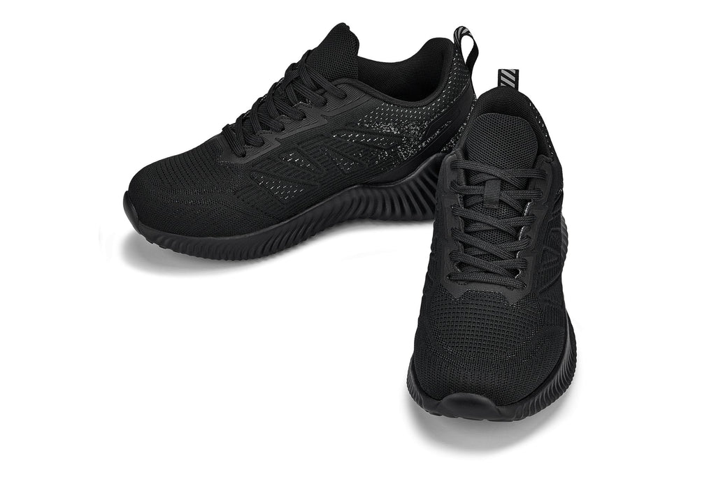 CALTO - Q220 - 2.6 Inches Taller (Noir/Cement) - Lightweight Sporty Sneakers - WonderingCloth