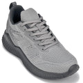 CALTO - Q221 - 2.6 Inches Taller (Cement/Pewter) - Lightweight Sporty Sneakers - WonderingCloth