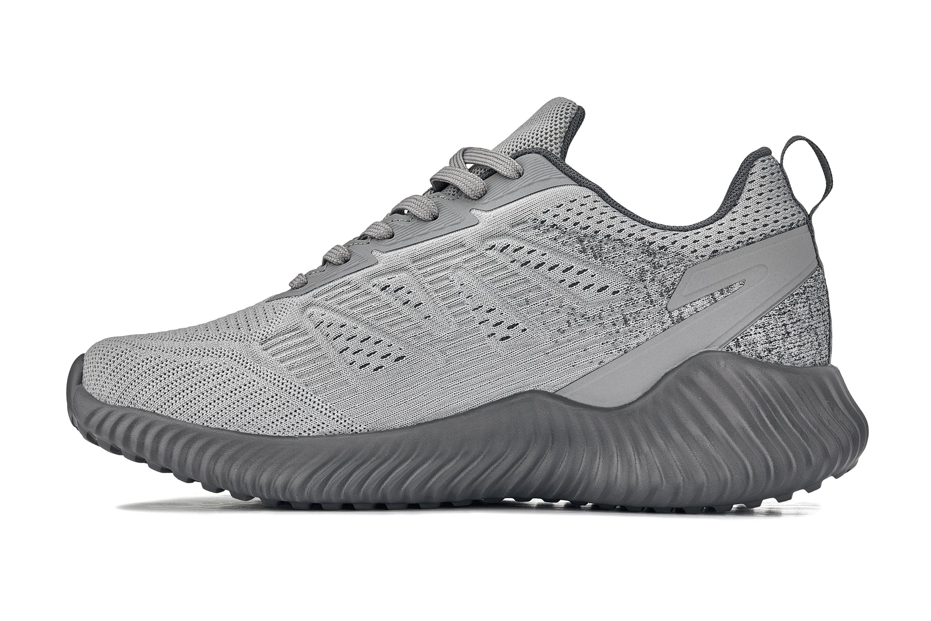 CALTO - Q221 - 2.6 Inches Taller (Cement/Pewter) - Lightweight Sporty Sneakers - WonderingCloth