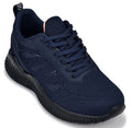 CALTO - Q222 - 2.6 Inches Taller (Navy/Coral) - Lightweight Sporty Sneakers - WonderingCloth