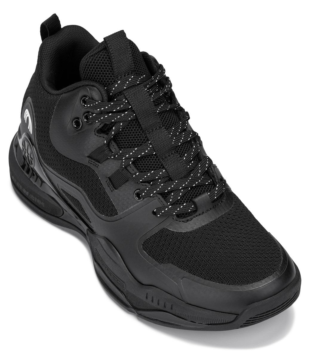 CALTO - Q393 - 3 Inches Taller (Black) - Basketball High-Top Sneakers - WonderingCloth