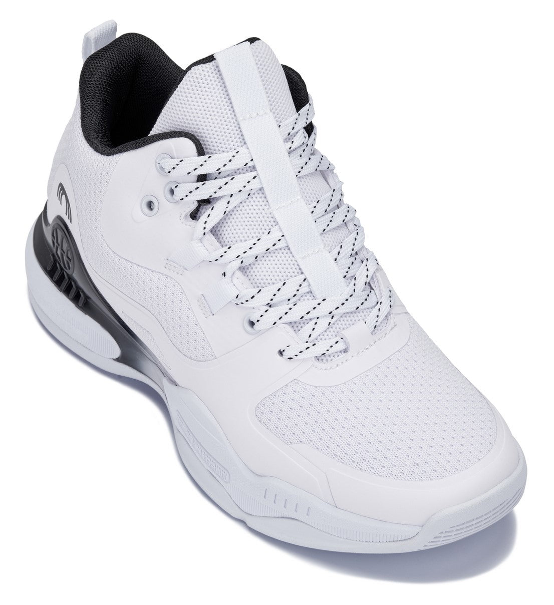 CALTO - Q394 - 3 Inches Taller (White/Black) - Basketball High-Top Sneakers - WonderingCloth