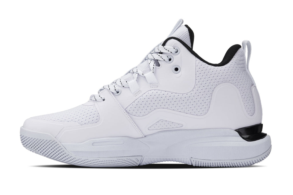 CALTO - Q394 - 3 Inches Taller (White/Black) - Basketball High-Top Sneakers - WonderingCloth