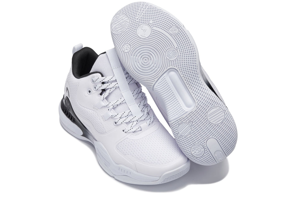 CALTO - Q394 - 3 Inches Taller (White/Black) - Basketball High-Top Sneakers - WonderingCloth