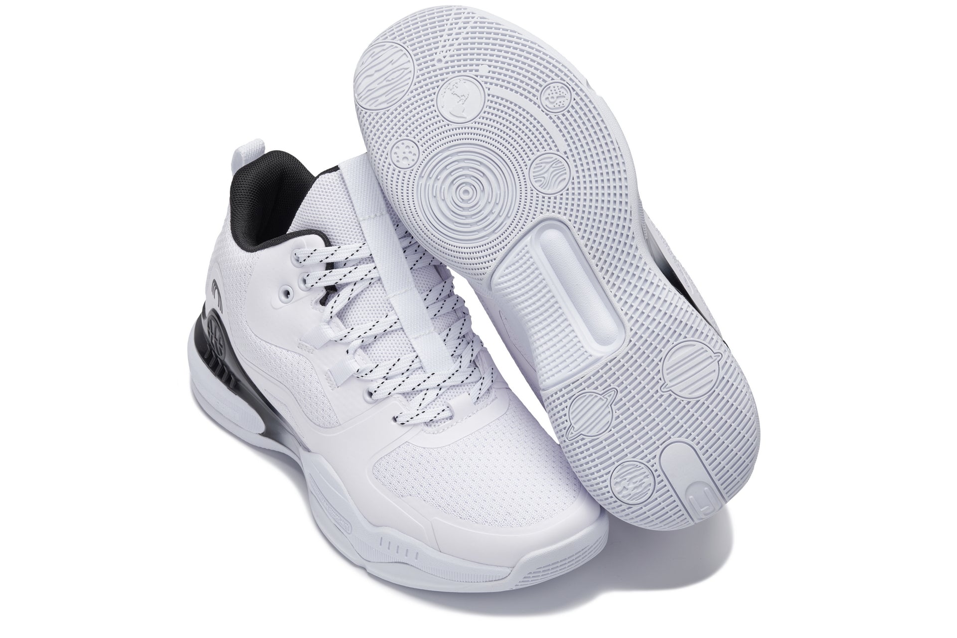 CALTO - Q394 - 3 Inches Taller (White/Black) - Basketball High-Top Sneakers - WonderingCloth