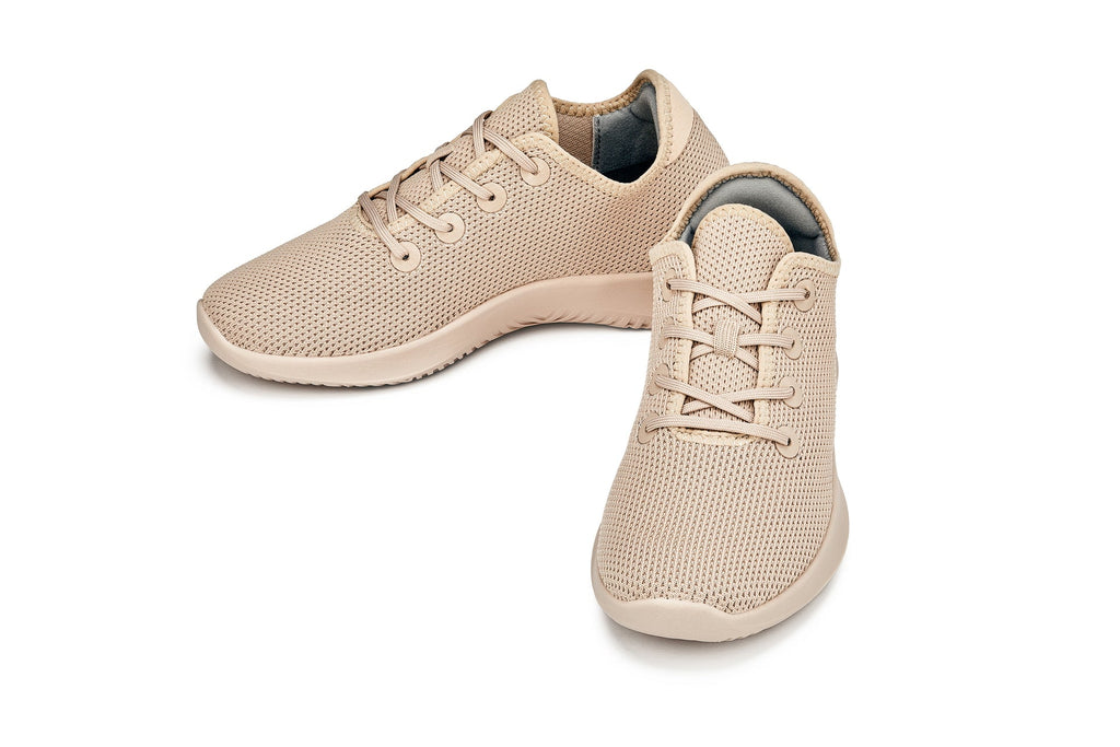CALTO - Q403 - 2.4 Inches Taller (Salmon) - Ultra Lightweight Knitted Sneakers - WonderingCloth