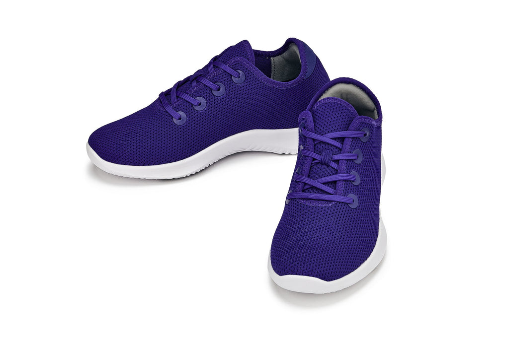 CALTO - Q404 - 2.4 Inches Taller (Cobalt) - Ultra Lightweight Knitted Sneakers - WonderingCloth