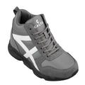 CALTO - S22781 - 3.6 Inches Taller (Grey/White) - Hiking Style Boots - WonderingCloth