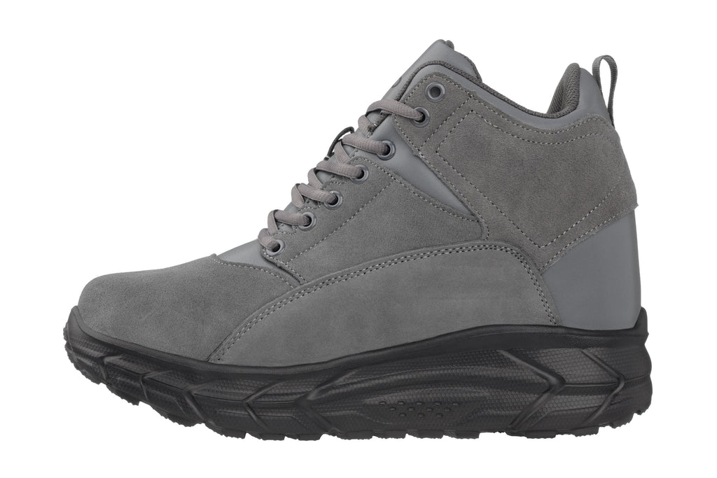 CALTO - S22800 - 4 Inches Taller (Grey) - Hiking Style Boots - WonderingCloth