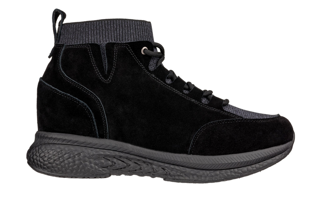 CALTO - S23201 - 3 Inches Taller (Black) - Sneakers - WonderingCloth