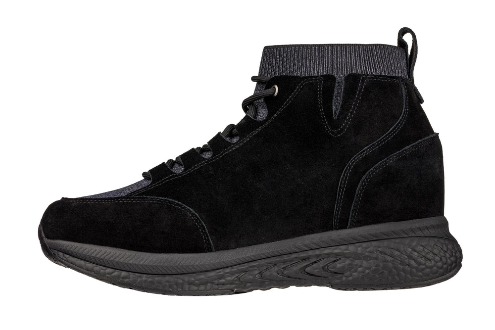 CALTO - S23201 - 3 Inches Taller (Black) - Sneakers - WonderingCloth