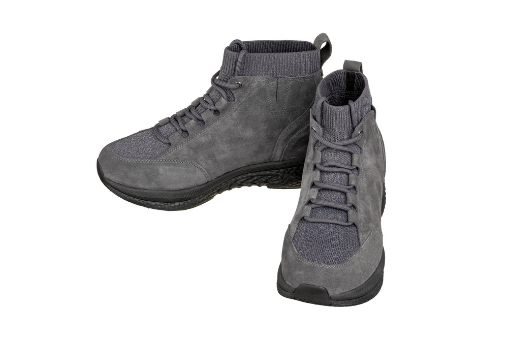 CALTO - S23202 - 3 Inches Taller (Grey) - Sneakers - WonderingCloth