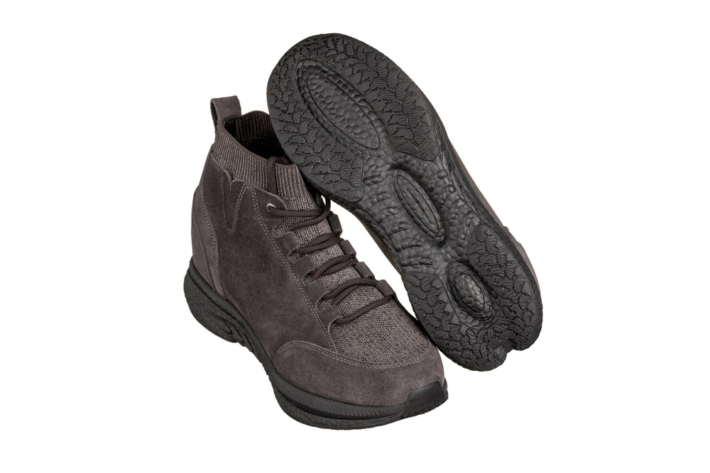 CALTO - S23203 - 3 Inches Taller (Dark Brown) - Sneakers - WonderingCloth