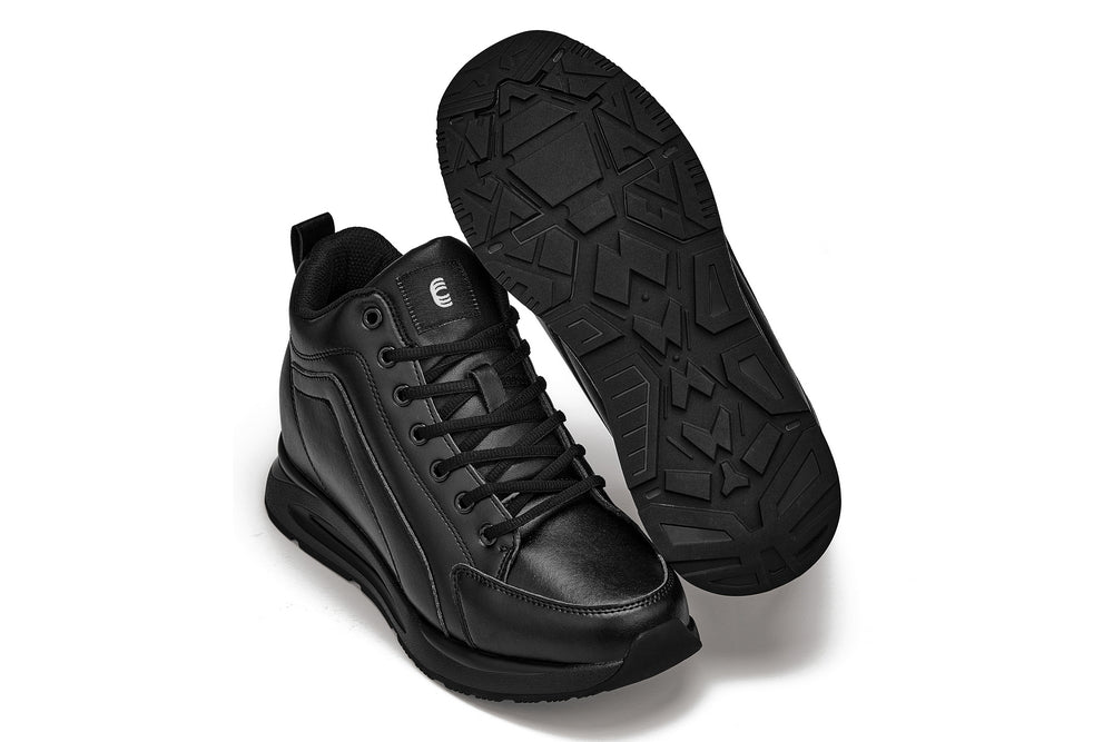 CALTO - S23304 - 3.2 Inches Taller (Black) - Sneakers - WonderingCloth