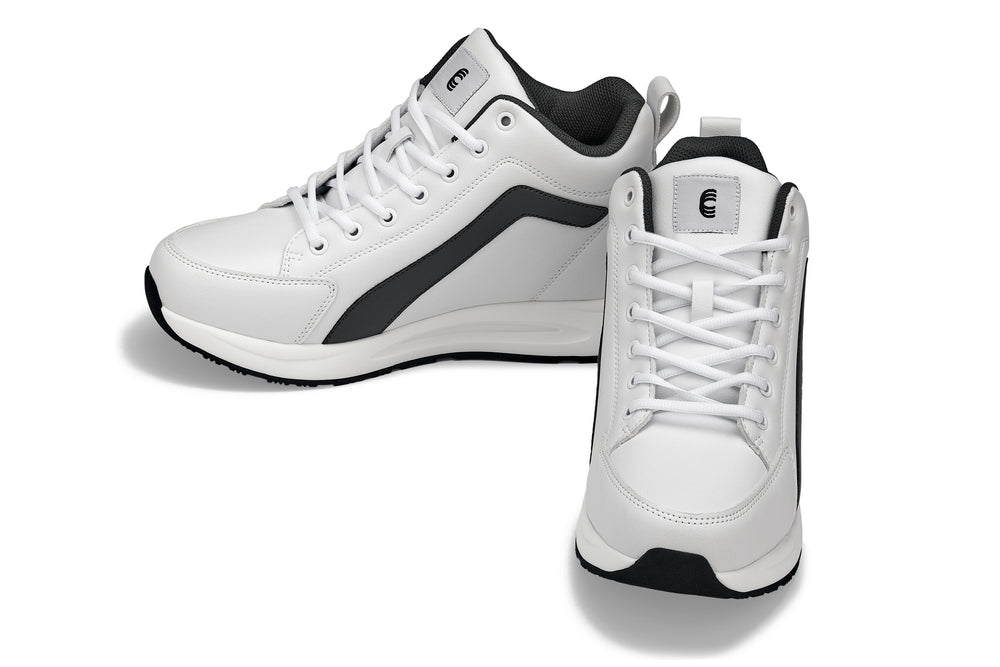 CALTO - S23305 - 3.2 Inches Taller (White) - Sneakers - WonderingCloth