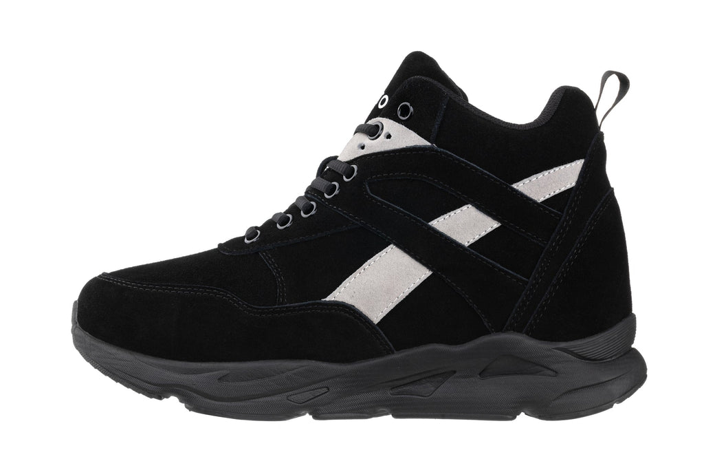 CALTO - S33594 - 4 Inches Taller (Black/Grey) - Sneakers - WonderingCloth