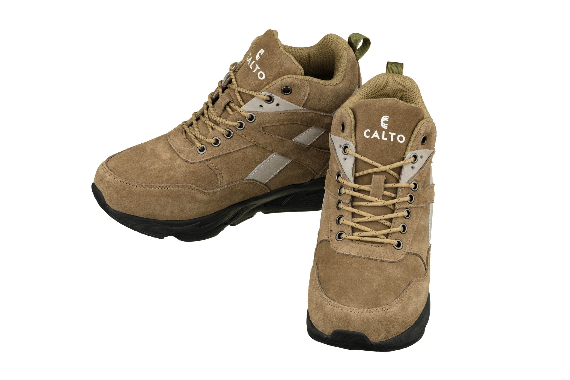 CALTO - S33596 - 4 Inches Taller (Olive Green) - Sneakers - WonderingCloth