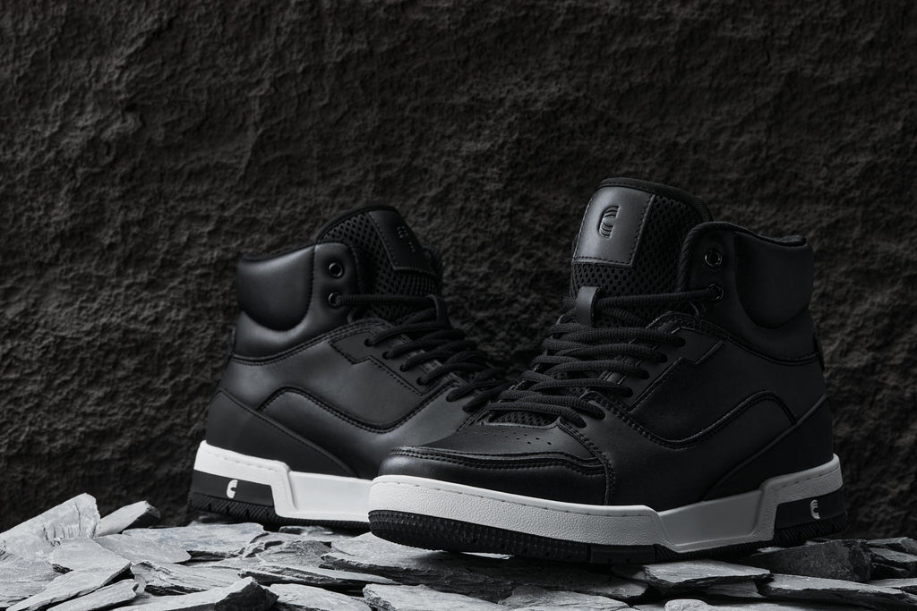 CALTO - S4750 - 3 Inches Taller (Black) - High Top Sneakers - WonderingCloth