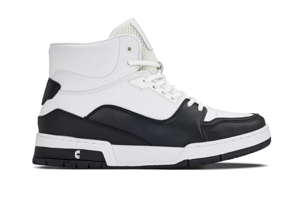 CALTO - S4752 - 3 Inches Taller (White/Black) - High Top Sneakers - WonderingCloth