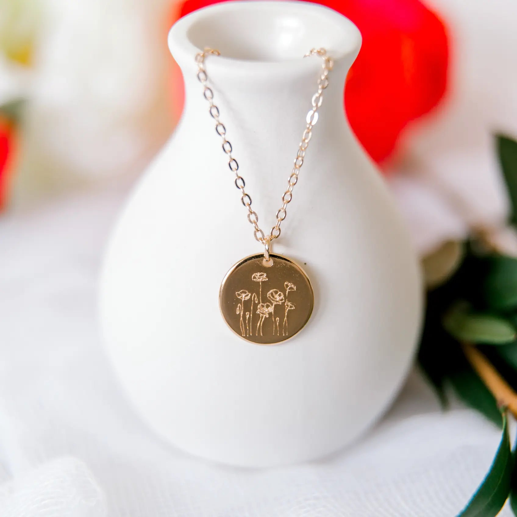 Poppy Necklace - WonderingCloth