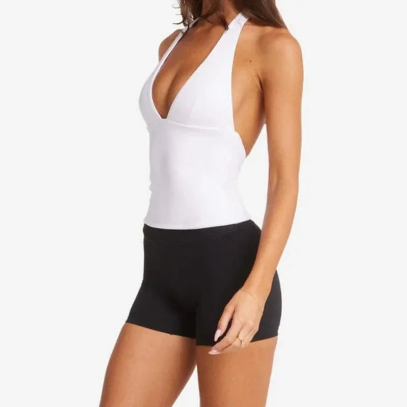Woman Top Gym Impact Halter Top - WonderingCloth