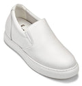 CALTO - T1022 - 2.6 Inches Taller (White) - Lightweight Nappa Leather Loafer - WonderingCloth