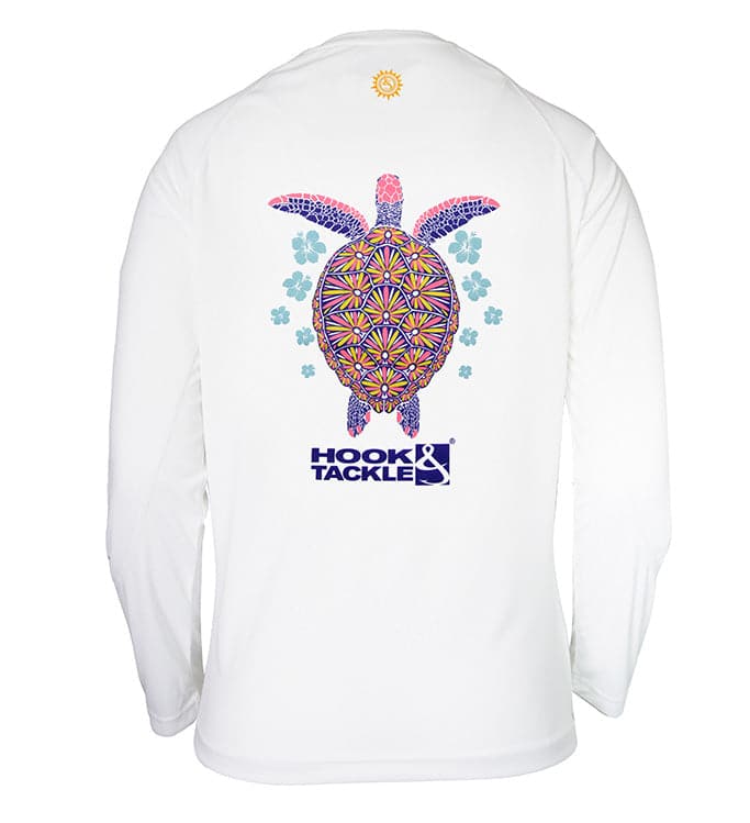 Women's Turtle Flowers L/S UV Fishing Shirt - WonderingCloth