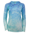 Women's Waves L/S UV Fishing Hoodie - WonderingCloth