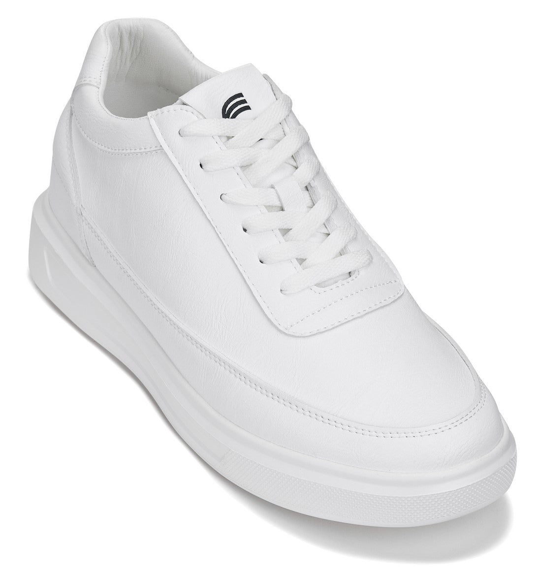 CALTO - X1647 - 2.8 Inches Taller (White) - Lightweight Sneakers - WonderingCloth
