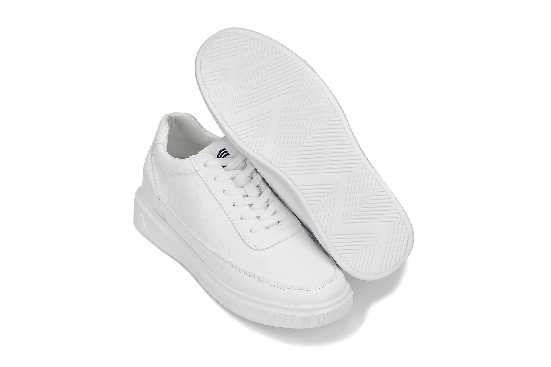 CALTO - X1647 - 2.8 Inches Taller (White) - Lightweight Sneakers - WonderingCloth