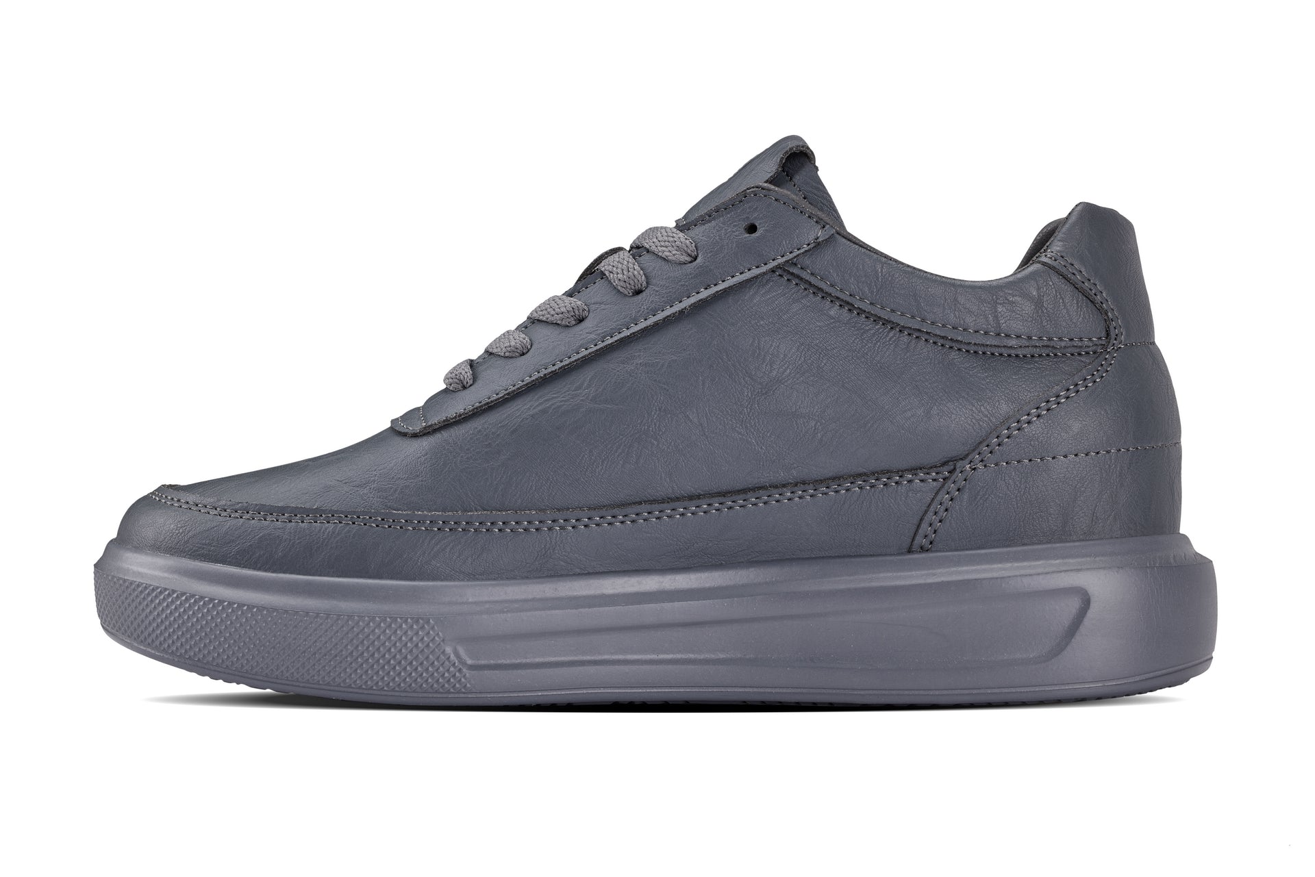 CALTO - X1649 - 2.8 Inches Taller (Iron Grey) - Lightweight Sneakers - WonderingCloth
