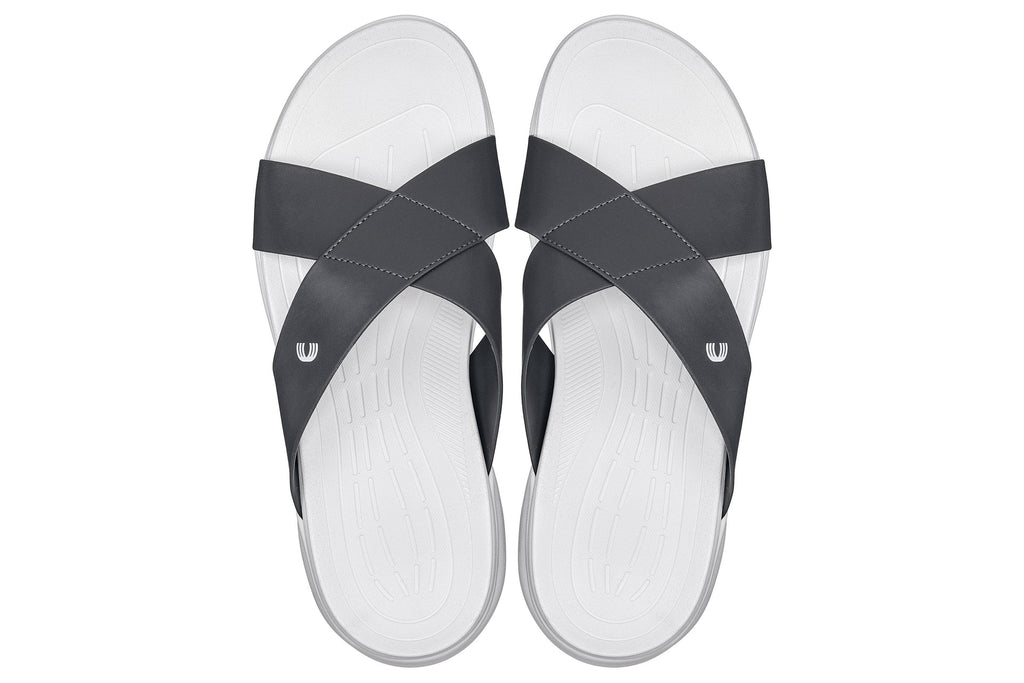 CALTO - X1654 - 2 Inches Taller (White/Matte Steel Grey) - WonderingCloth