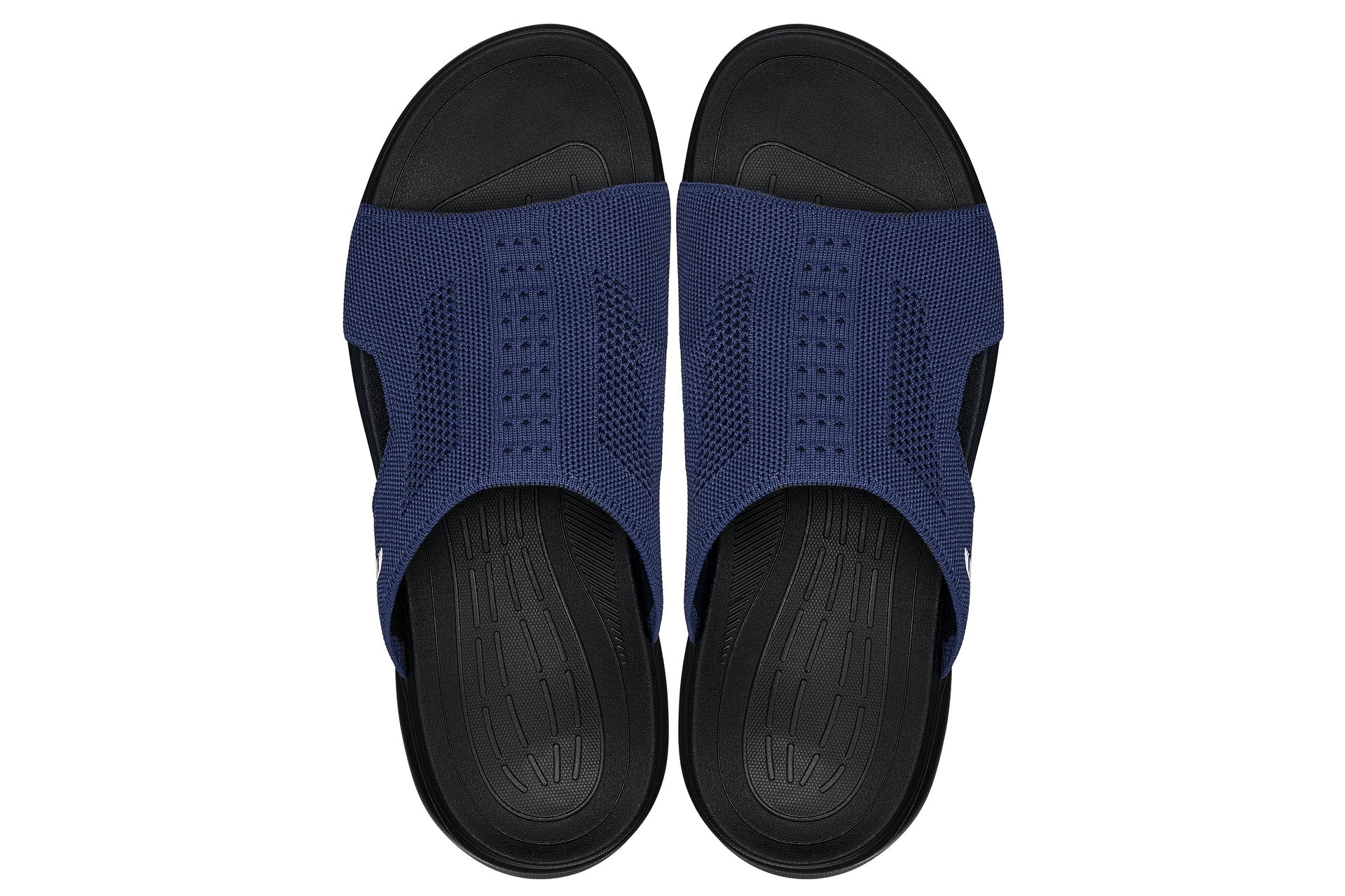 CALTO - X1659 - 2 Inches Taller (Black/Knitted Navy) - WonderingCloth