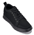 CALTO - X2320 - 2.4 Inches Taller (Black/Black Sole) - Lace Up Casual Sneaker - Lightweight - WonderingCloth