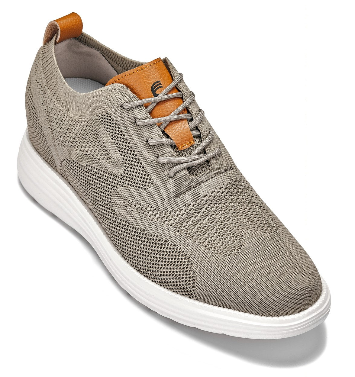 CALTO - X2639 - 2.8 Inches Taller (Khaki Green/Brown) - Lace Up Casual Walker - Lightweight - WonderingCloth