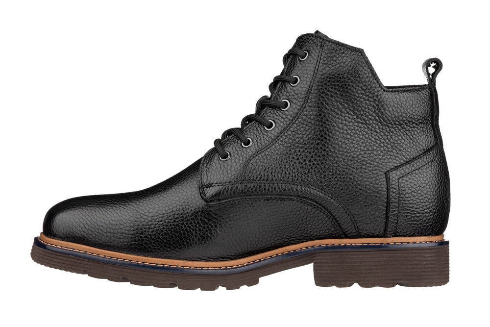 CALTO - Y42071 - 2.8 Inches Taller (Black) - Dressy Casual Boots - WonderingCloth