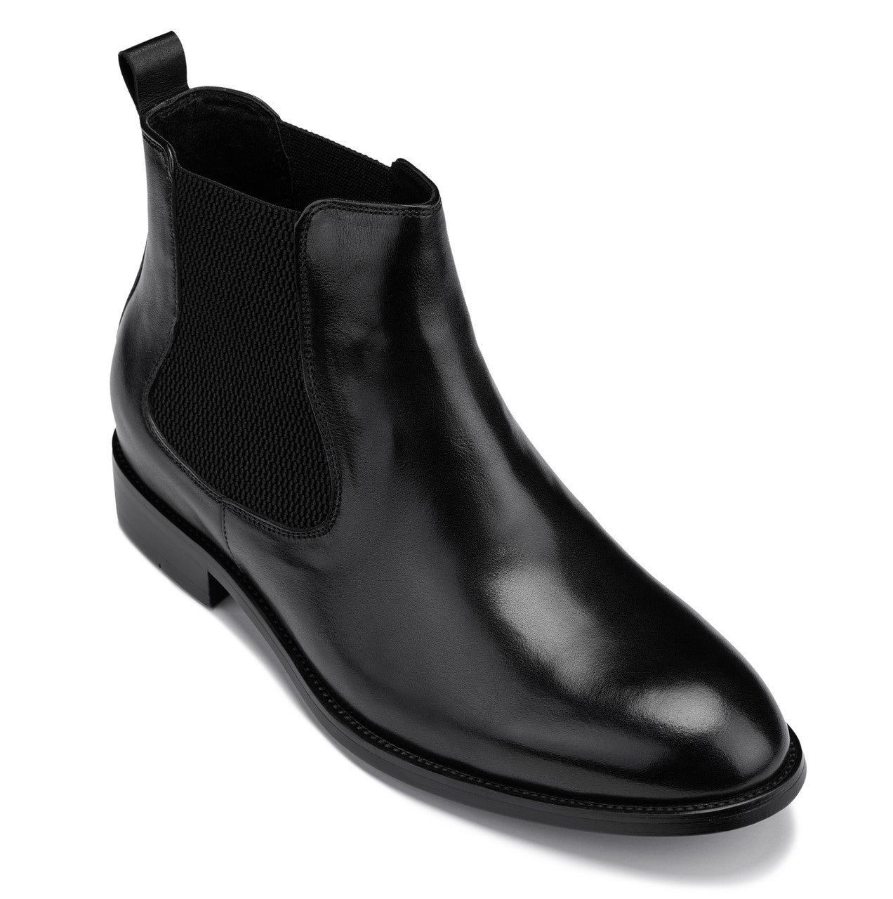 CALTO - Y72230 - 2.8 Inches Taller (Black) - Chelsea Boots - WonderingCloth