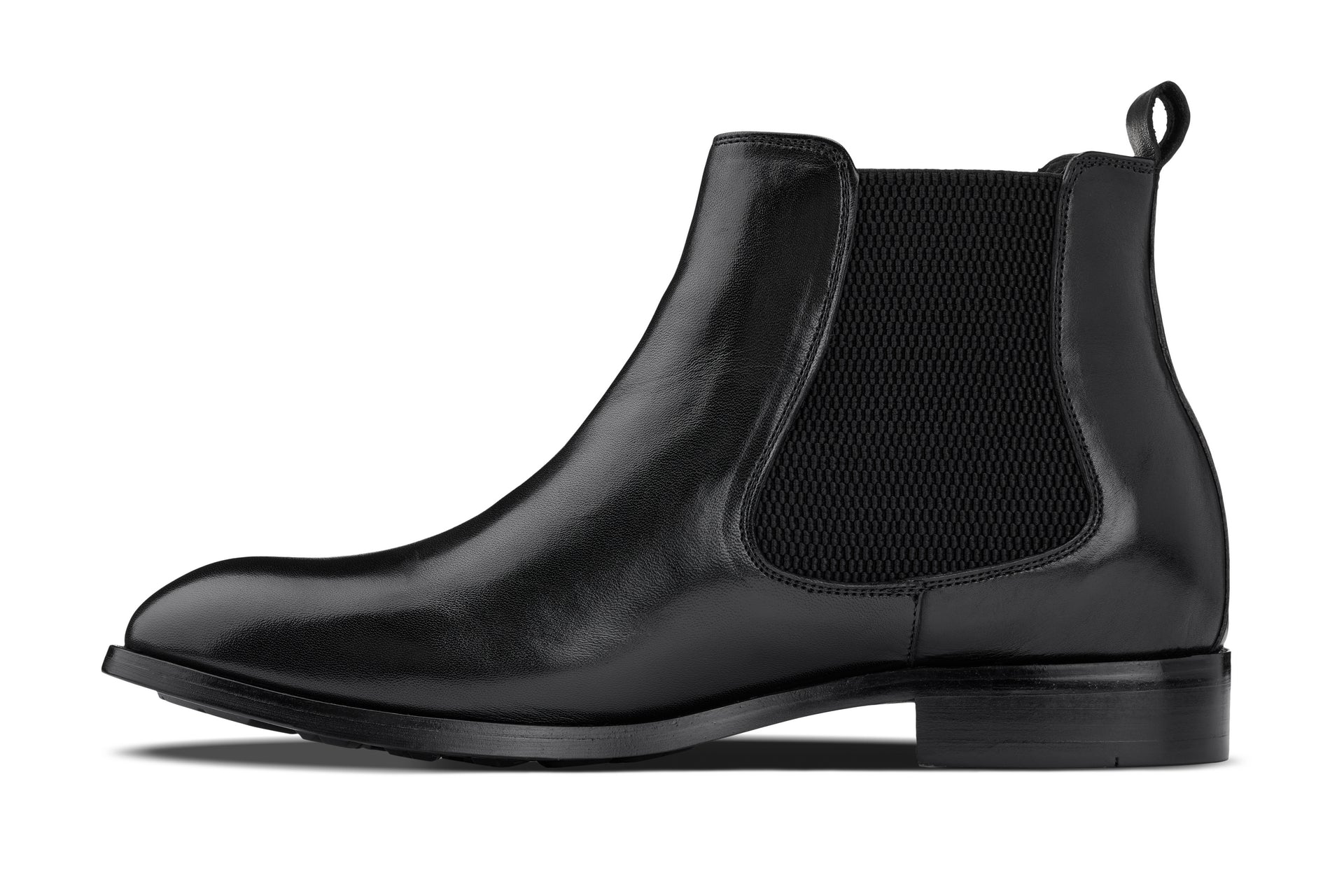 CALTO - Y72230 - 2.8 Inches Taller (Black) - Chelsea Boots - WonderingCloth