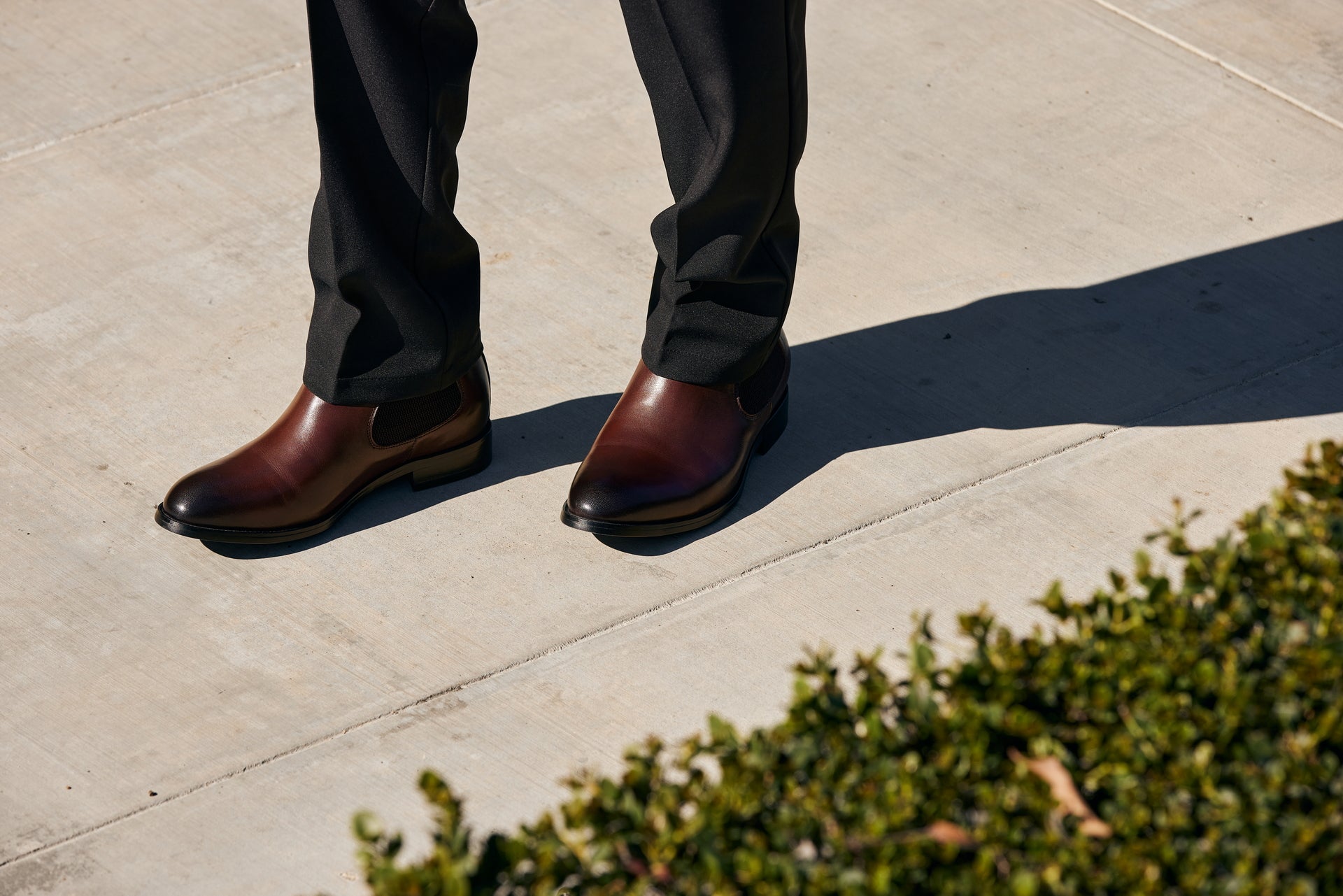 CALTO - Y72231 - 2.8 Inches Taller (Coffee Brown) - Chelsea Boots - WonderingCloth