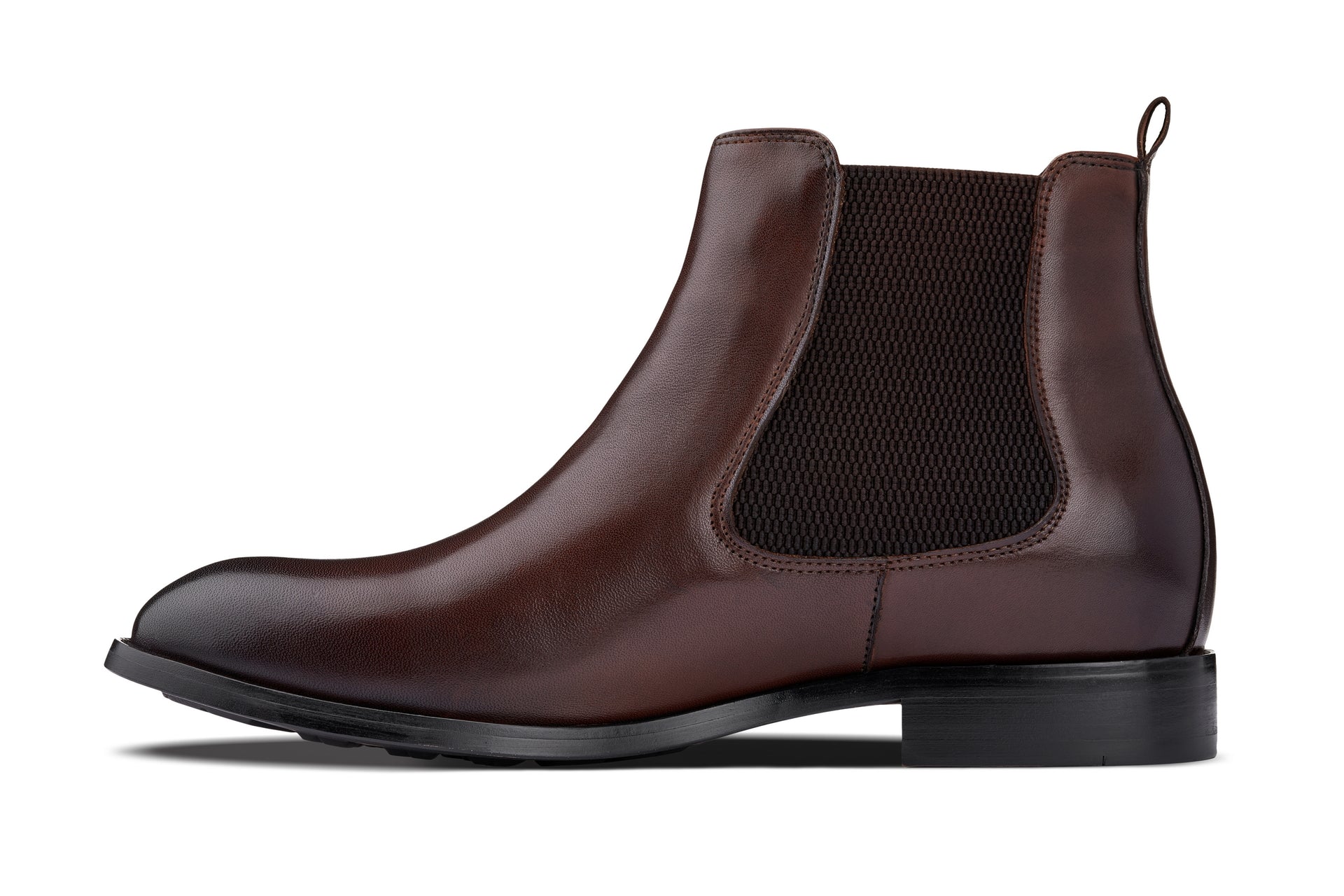CALTO - Y72231 - 2.8 Inches Taller (Coffee Brown) - Chelsea Boots - WonderingCloth
