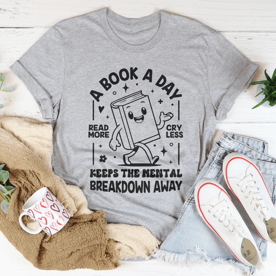 A Book A Day Tee - WonderingCloth