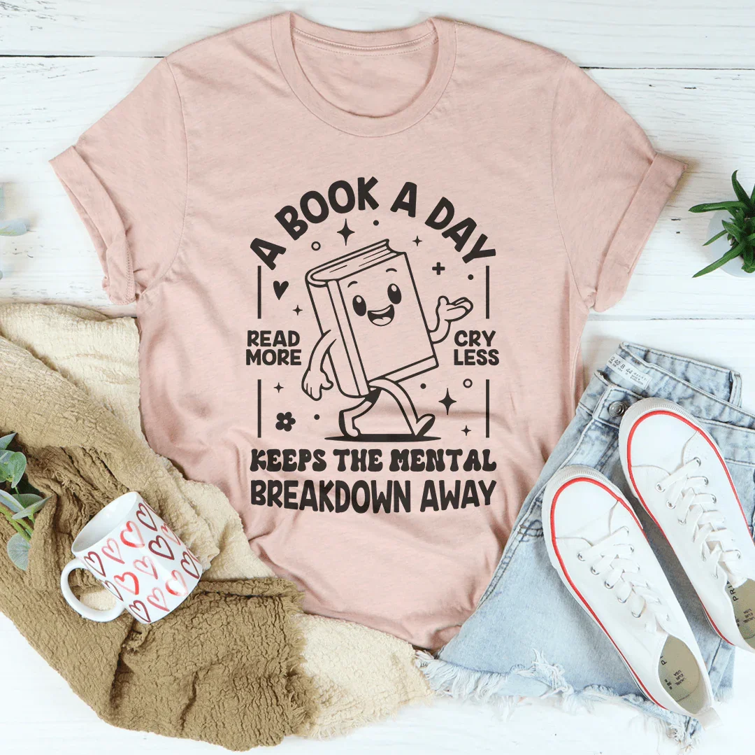 A Book A Day Tee - WonderingCloth