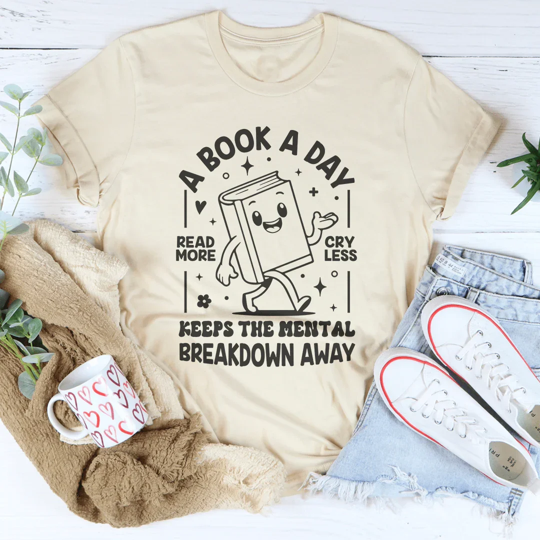 A Book A Day Tee - WonderingCloth