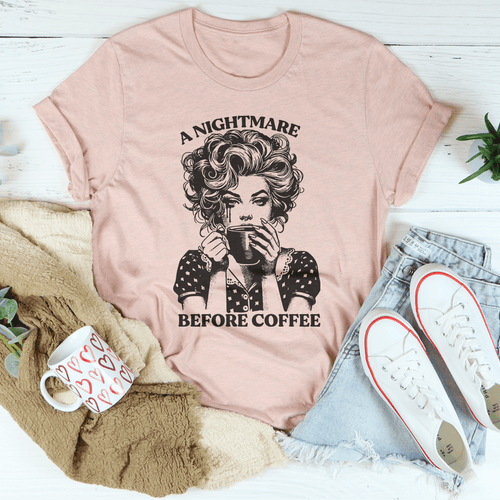 A Nightmare Before Coffee Tee - WonderingCloth