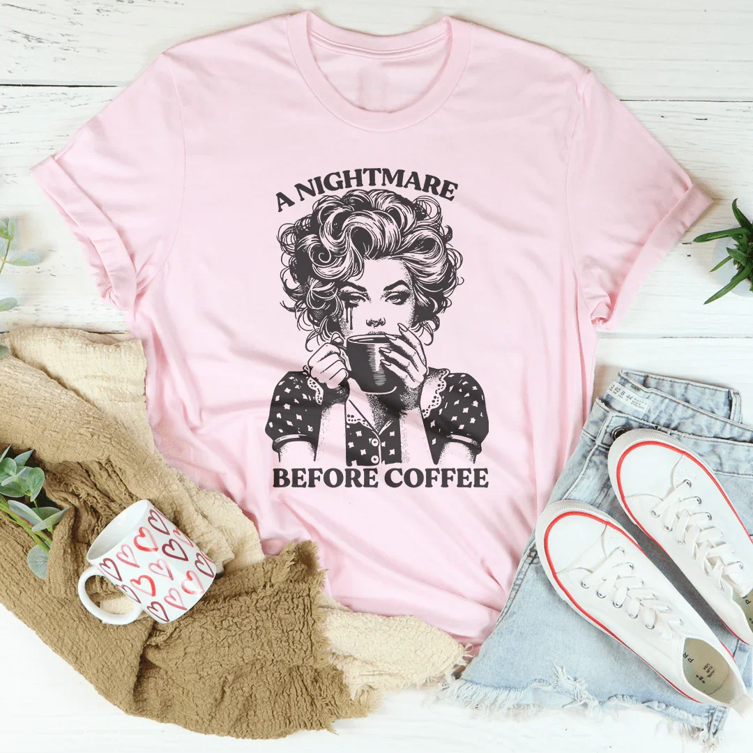 A Nightmare Before Coffee Tee - WonderingCloth