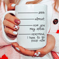 Shhh Mug 15 oz - WonderingCloth